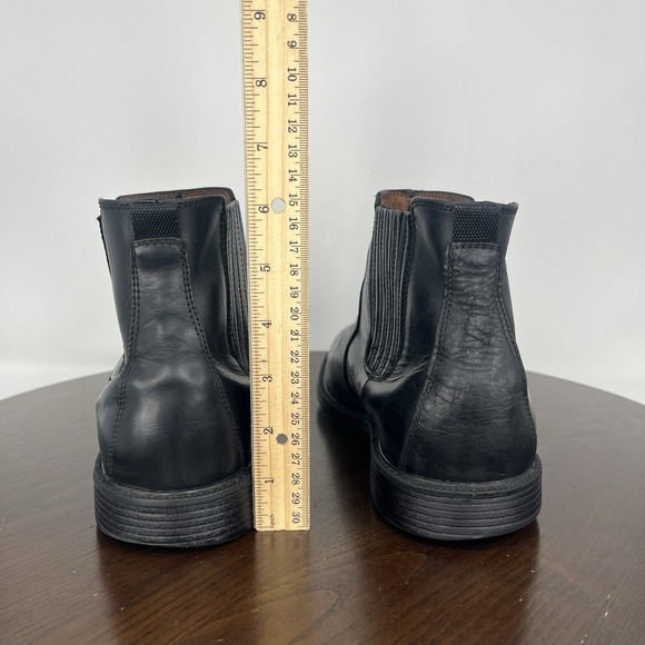 Johnston & Murphy XC4 Boots Men 11.5M Black Sheepskin Chelsea Dual Width Pull On main image 10